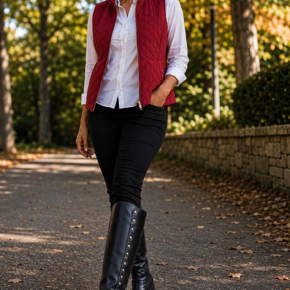 Cloudwalkers by Avenue Women's Black Riding Boots Studded Size 9W
